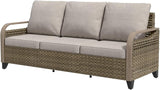 EAGLE PEAK Wicker Outdoor Patio Sofa Modern Rattan Patio Furniture Loveseat for Backyard Deck Porch Balcony - Photo 9