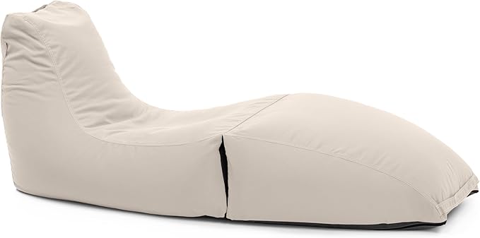 Jaxx Prado Outdoor Chaise Lounge, Pearl - Photo 1