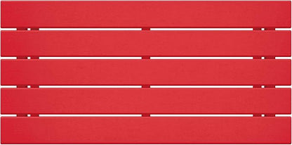 WestinTrends Malibu Outdoor Coffee Table, 35" x 17.5" All Weather Poly Lumber Patio Adirondack Coffee Table for Garden Lawn Porch Balcony, Red
