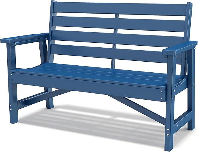 GREENVINES Outdoor Bench | 51.5’’ | HDPE | Garden Benches | Weatherproof - Photo 1