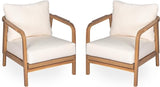 Christopher Knight Home Newell Lounge Chair Outdoor Set of 2, Patio Accent Chair, Comfy Reading Single Sofa - Photo 6