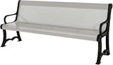 COATEDOUTDOORFURNITURE Heavy-Duty Outdoor Bench Thermoplastic Coated, Punched Steel, Commercial-Grade Garden Bench - Photo 1