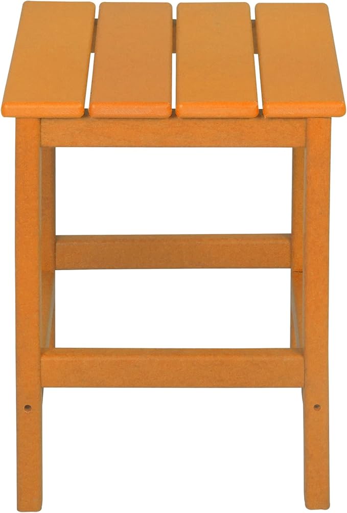 WestinTrends Malibu 3-Piece Set Outdoor Coffee and Side Table for Adirondack Chair, Orange - Photo 6