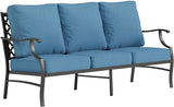 Metal Patio Sofa with 5.75" Extra Thick Cushion - Photo 1