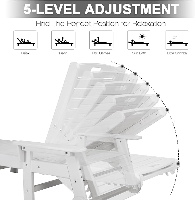 Outdoor Pool Chaise Lounge Chair - Photo 6