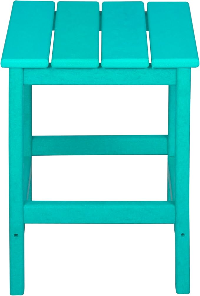 WestinTrends Malibu 3-Piece Set Outdoor Coffee and Side Table for Adirondack Chair, Turquoise - Photo 6