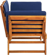 Patio Bench with Cushions 2-in-1 75" Solid Acacia Wood，Garden Benches, Park Benches, Outdoor Benches - Photo 5