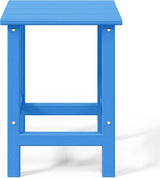 WestinTrends Malibu Square Outdoor Side Table for Adirondack Chair, Pacific Blue - Photo 9