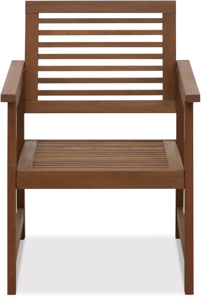 Furinno Tioman Teak Hardwood Outdoor Armchair Armchair w/o Cushion, FG161249R Set of Two