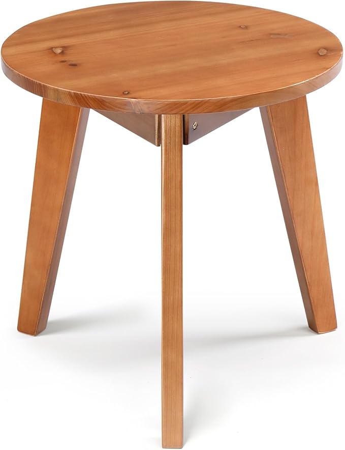 Outvita Outdoor Side Table, Acacia Wooden End Table Small Coffee Table for Patio Balcony Garden Living Room Bedroom - Photo 1