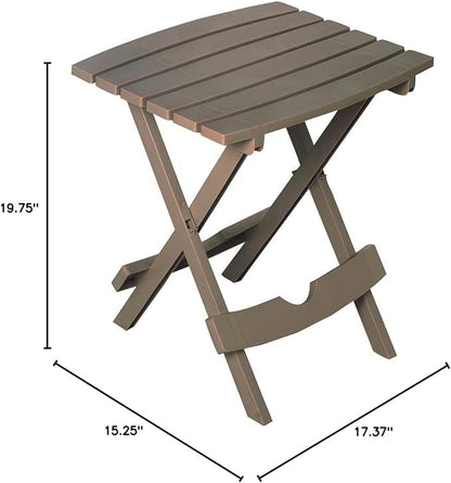 Adams Quik-Fold Side Table, 1, Portobello