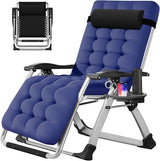 Slsy Zero Gravity Chair, Reclining Lounge Chair with Removable Cushion & Tray for Indoor and Outdoor - Photo 1