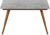 Furinno REDANG Outdoor 4-Leg Rectangular Smart Top Table, Cement - Photo 3