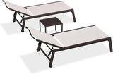 PURPLE LEAF Oversized Patio Lounge Chairs Set of 3 - Photo 7