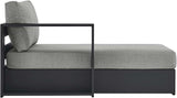 Modway Tahoe Aluminum Outdoor Chaise Lounge Gray with Weather-Resistant Cushions - Photo 4