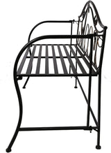 Park Bench Patio Garden Bench Backyard Benches, Metal Garden Bench, European Style Wrought Iron Double Chair Bench - Photo 5