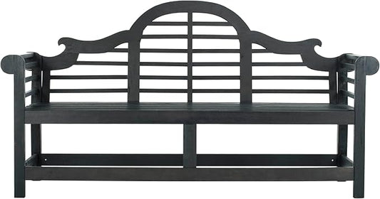 Safavieh PAT6705K Outdoor Collection Khara Dark Slate Grey Bench
