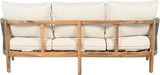 Christopher Knight Home Havets 77"W Outdoor 3 Seater Sofa, 6" Thick Cushion Couch, Acacia Wood Bench Sofa - Photo 10