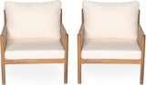 Christopher Knight Home Barris Lounge Chair Outdoor Set of 2, Patio Accent Chair, Comfy Reading Extra Seat - Photo 5