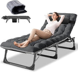 DoCred Folding Lounge Chair with Mattress - Photo 1
