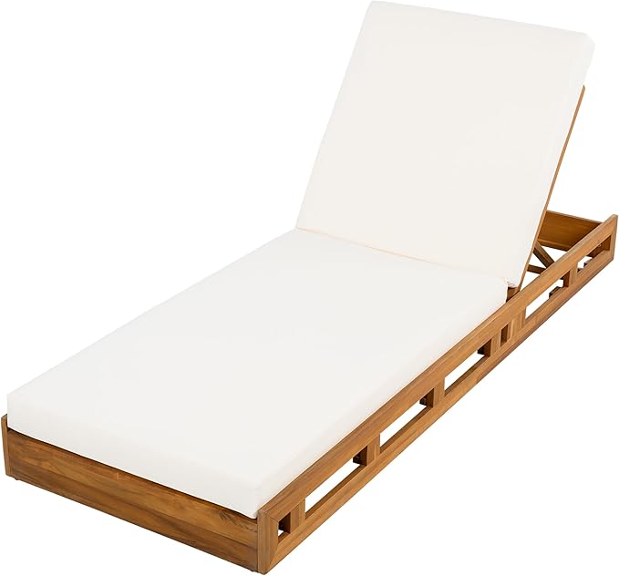 Christopher Knight Home Jossie Acacia Wood Chaise Lounge Chair Outdoor Set of 2 - Photo 3