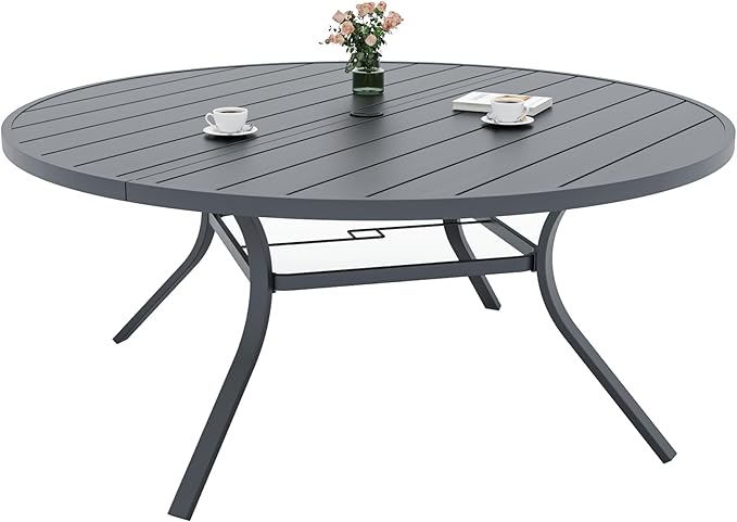 Outdoor Patio Round Dining Table - Photo 1