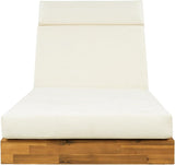 Christopher Knight Home Maril Acacia Wood Chaise Lounge Chair Outdoor, Adjustable Backrest Sun Lounger Recliner - Photo 6