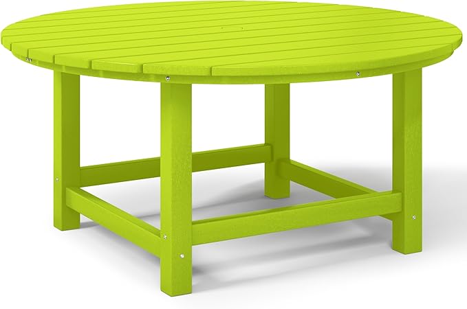 Costaelm Patio Conversation Table, Tatio Accent HDPE Outdoor Weather Resistant - Photo 8