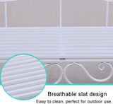 European Style Metal Garden Bench with Exquisite Carvings - Outdoor Patio Seating for Lawn - Photo 5