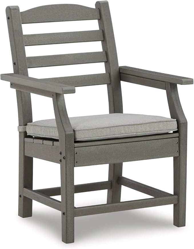 Signature Design by Ashley Visola Outdoor HDPE Dining Chair Set of 2, Durable and Weather Resistant HDPE Material - Photo 1