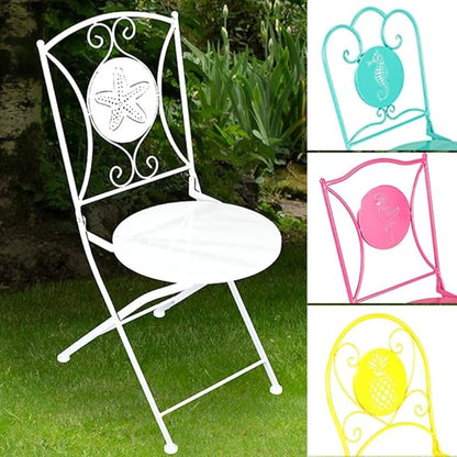 The Lakeside Collection Foldable Metal Icon Tables or Chairs - Starfish Chair