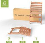 GREENVINES Folding-Xavier-Chairs Set of 4 | Wave | Portable Adirondack-Chair | HDPE Plastic | All Weather Fire-Pit Chair - Photo 7