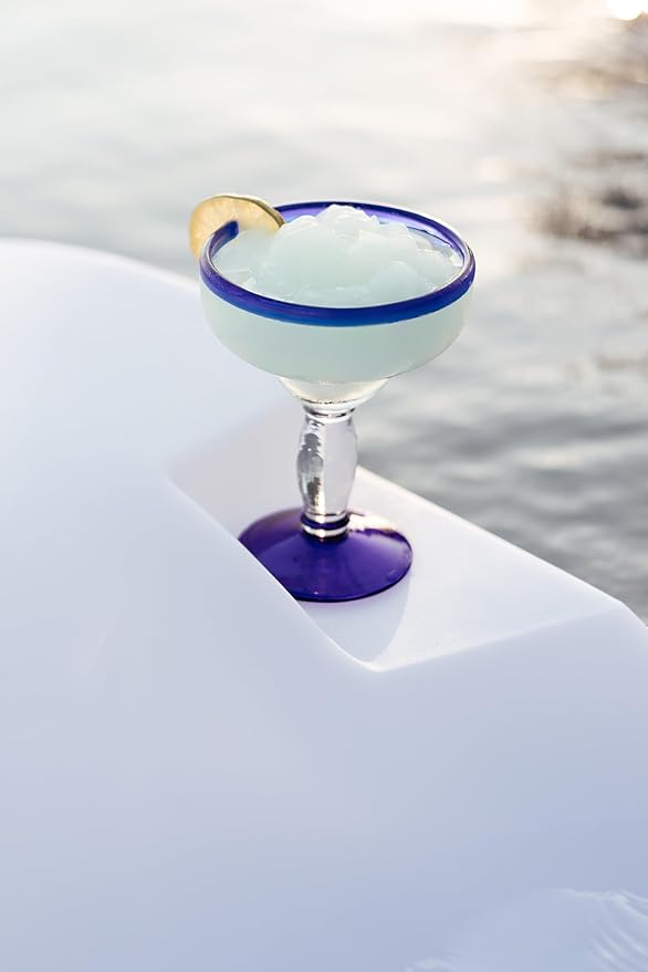 in Pool Chaise Lounge Chairs Set of 2 with Cylinder Side Table for Baja Sun Tanning Shelf Ledge, Handy Cup Holder - Photo 5