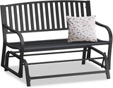 50" Outdoor Porch Glider Bench Patio Gliders - Photo 1