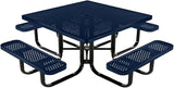 COATEDOUTDOORFURNITURE Heavy-Duty Portable Outdoor Kids Table with Umbrella Hole, Punched Steel Kids Picnic Table - Photo 1