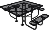 COATEDOUTDOORFURNITURE Heavy-Duty Portable ADA-Compliant Outdoor Picnic Table with Umbrella Hole - Photo 1