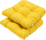 QILLOWAY Outdoor Patio Wicker Seat Cushions Group Loveseat/Two U-Shape/Two Lumbar Pillows for Patio Furniture - Photo 5
