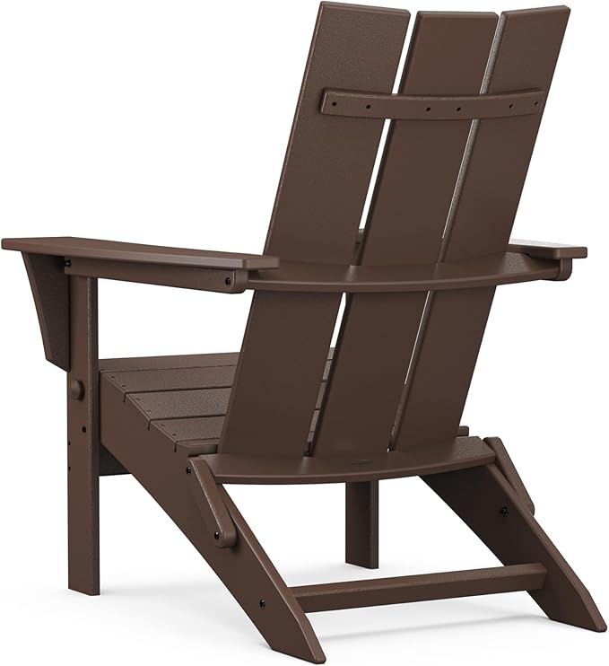 POLYWOOD® Modern Folding Adirondack in Mahogany