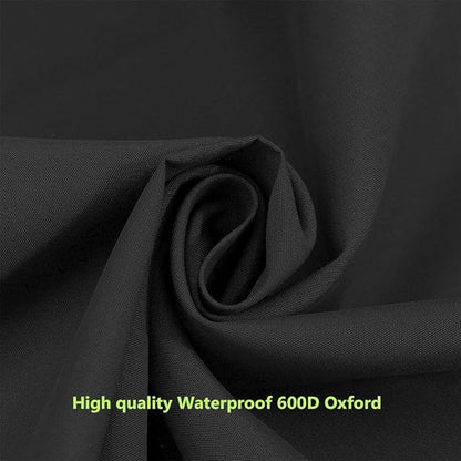 Heavy Duty Swing Seat Cover, 600D Oxford Waterproof Bench Cover for Outdoor Porch Garden Yard 2/3 Seat Patio Swing Chair (54.3"x19.6"x19.6", Black)