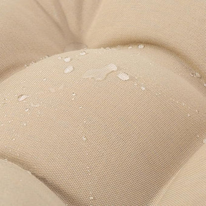 QILLOWAY Outdoor Patio Wicker Seat Cushions Group Loveseat/Two U-Shape/Two Lumbar Pillows for Patio Furniture,Wicker Loveseat,Bench,Porch,Settee of 5 (Beige/Sand/Camel)