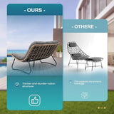 Crestlive Products Outdoor Loveseat, 2 Seater Outdoor Couch with Soft Cushion - Photo 7