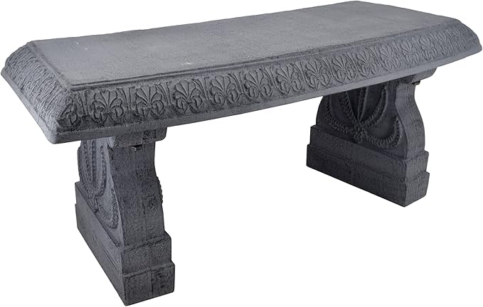 Arcadia Garden Products BE02 Fiberclay Garden, Outdoor Bench, Patio Seating for Front Porch Park Outside Furniture Decor - Photo 1