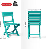 Costaelm Outdoor Patio Modern Folding Dining Chair - Photo 3