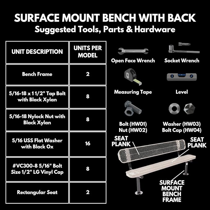COATEDOUTDOORFURNITURE Coated Outdoor Furniture Heavy-Duty Outdoor Bench Thermoplastic Coated, Expanded Metal, Commercial-Grade Seating, Made in America (Surface with Back, 6 Ft, Textured Dark Blue)