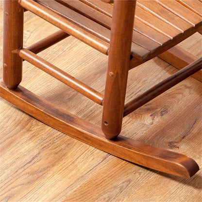 Child Rocking Chair Kids Wooden Rocker Small Baby Toddler Ages 3-6 Brown Comfy Furniture Outdoor Indoor Reading Room Bedroom Livingroom