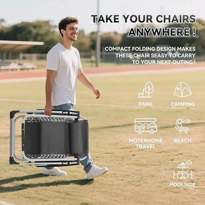 Zero Gravity Chair, Portable Outdoor Chair - Photo 7