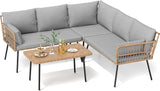 DWVO 4-Piece Outdoor Sectional Sofa Set - Photo 7