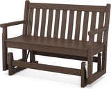 POLYWOOD TGG48MA Traditional Garden 48" Glider, Mahogany - Photo 1