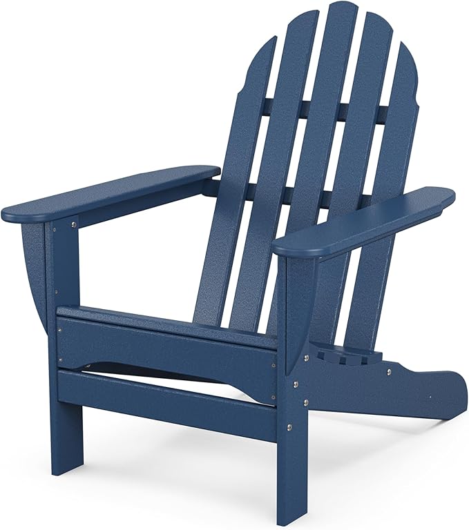 POLYWOOD AD4030NV Classic Adirondack Chair, Navy