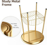 Small Outdoor Side Table, 2-Tier Round Metal Patio Table, Accent Table Waterproof - Photo 7
